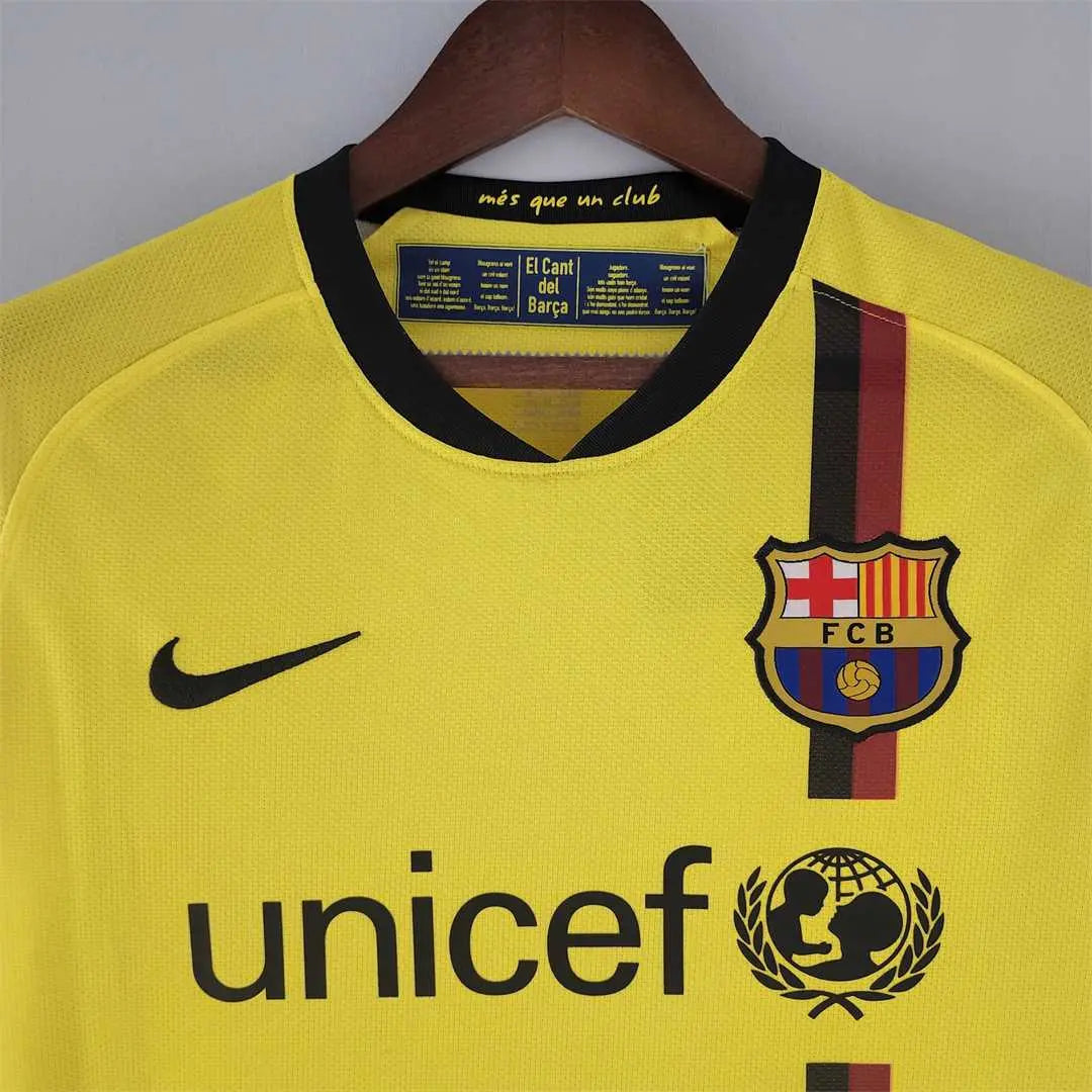MAILLOT BARCELONE EXTÉRIEUR 2008/2009 VERSION MANCHES LONGUES - Maillot du Monde