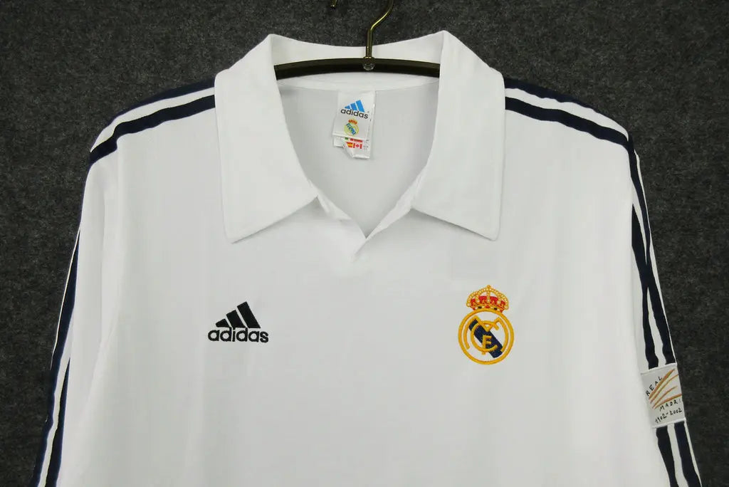 MAILLOT RETRO RÉAL MADRID DOMICILE 2002/2003 VERSION MANCHES LONGUES - Maillot du Monde