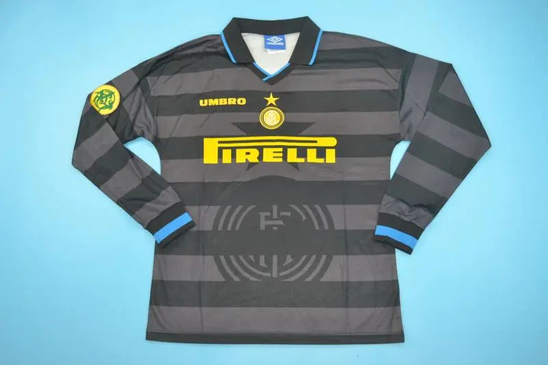 MAILLOT RETRO INTER MILAN EXTÉRIEUR 1997/1998 VERSION MANCHES LONGUES - Maillot du Monde
