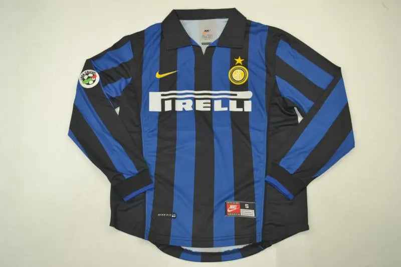 MAILLOT RETRO INTER MILAN DOMICILE 1998/1999 VERSION MANCHES LONGUES - Maillot du Monde