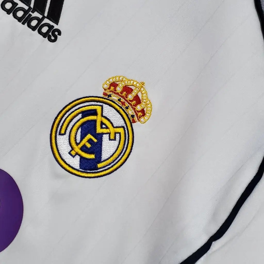 MAILLOT REAL MADRID DOMICILE 2006/2007 VERSION MANCHES LONGUES - Maillot du Monde