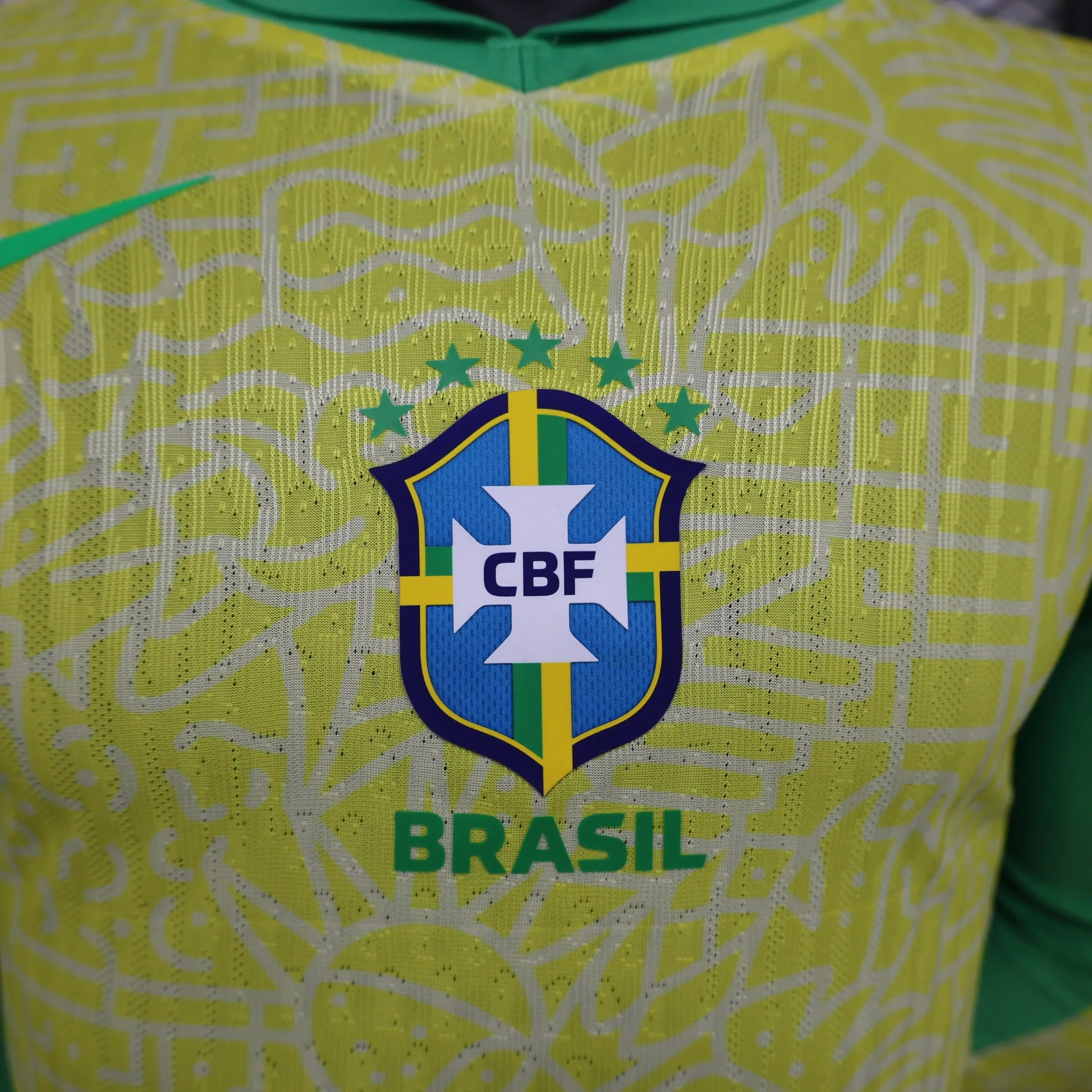 MAILLOT BRÉSIL DOMICILE 2024 VERSION MANCHES LONGUES - Maillot du Monde