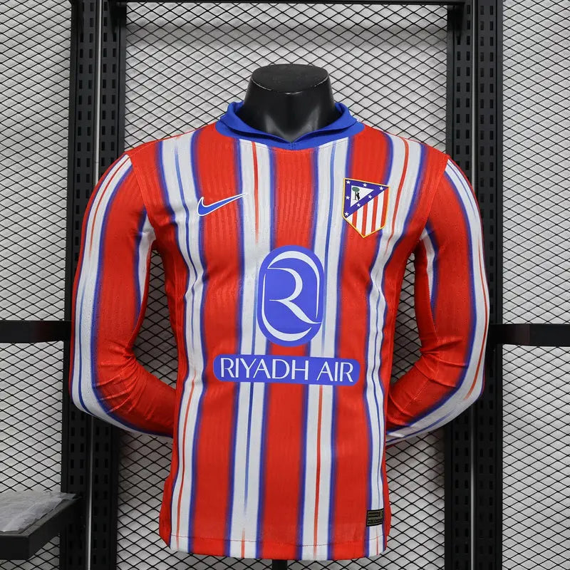 MAILLOT ATLETICO MADRID DOMICILE 2024/2025 VERSION MANCHES LONGUES - Maillot du Monde