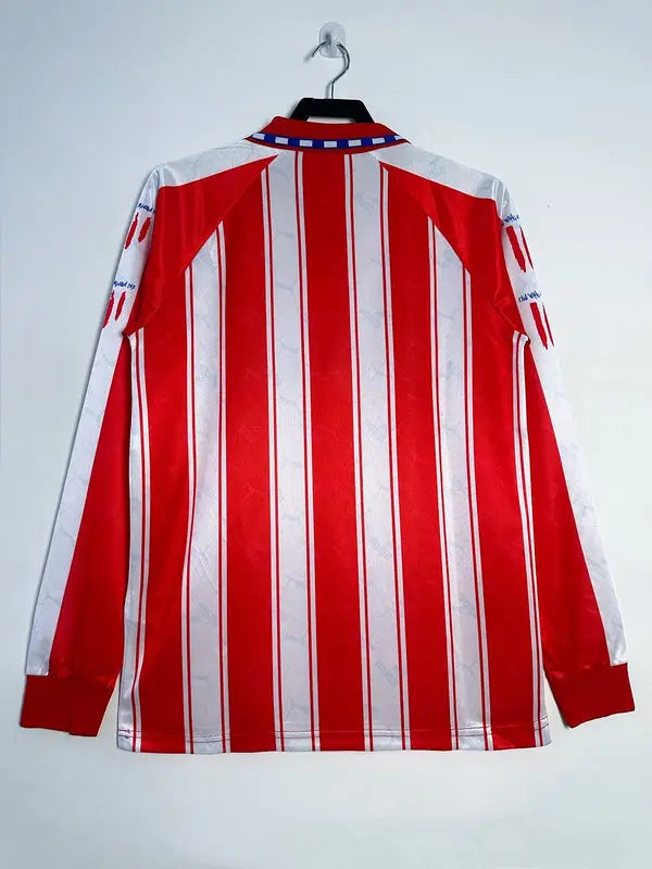 MAILLOT RETRO ATLETICO MADRID DOMICILE 1994/1995 VERSION MANCHES LONGUES - Maillot du Monde