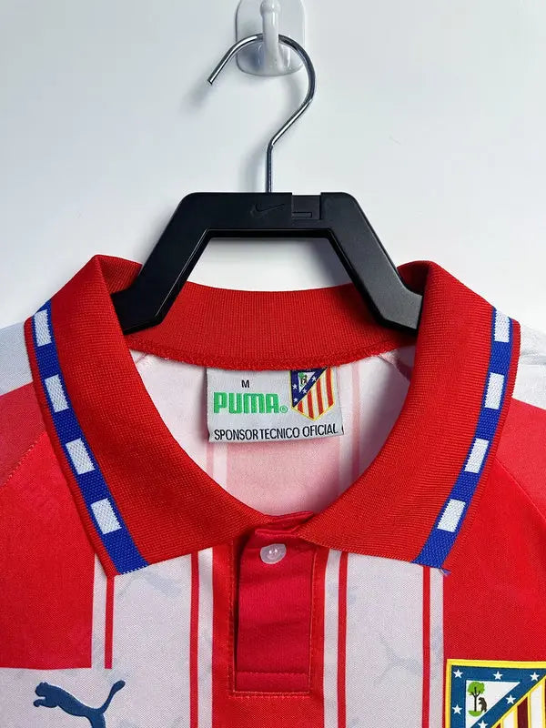 MAILLOT RETRO ATLETICO MADRID DOMICILE 1994/1995 VERSION MANCHES LONGUES - Maillot du Monde