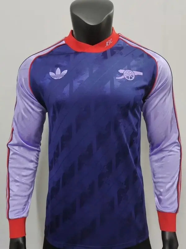 MAILLOT RETRO ARSENAL 2024/2025 VERSION MANCHES LONGUES - Maillot du Monde