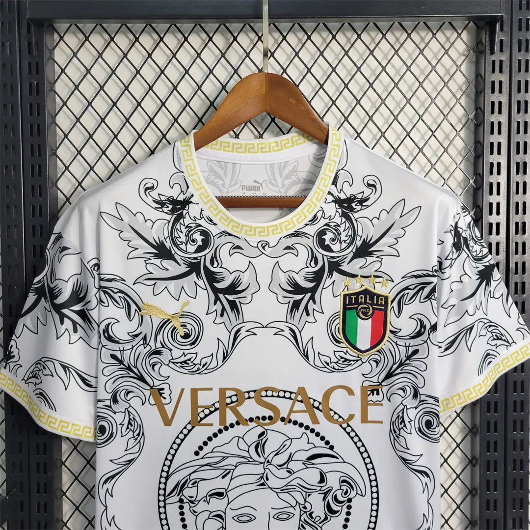 MAILLOT ITALIE CONCEPT EDITION VERSACE BLANC 2023/2024 - Maillot du Monde
