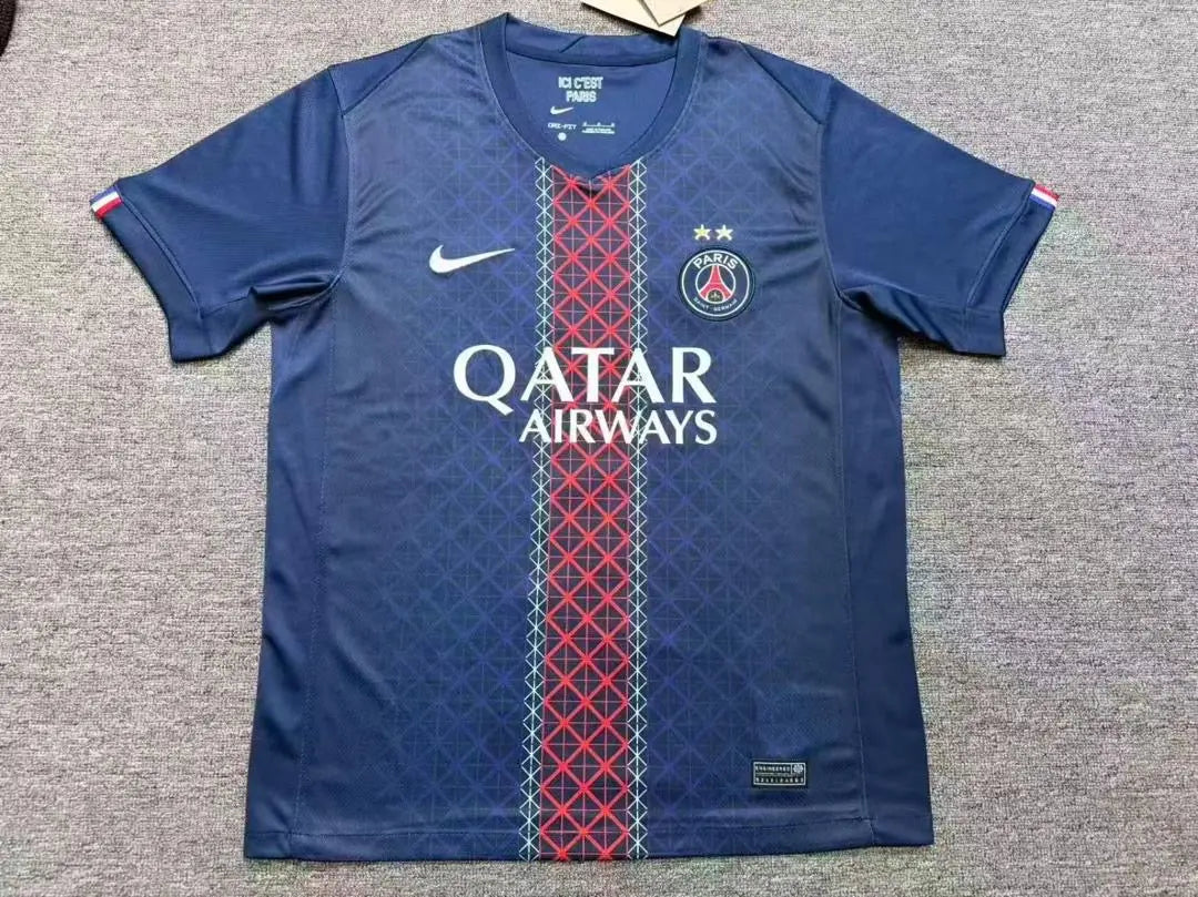 Maillot PSG 2 Étoiles Champions d’Europe 2025 – Bleu KaliFoot