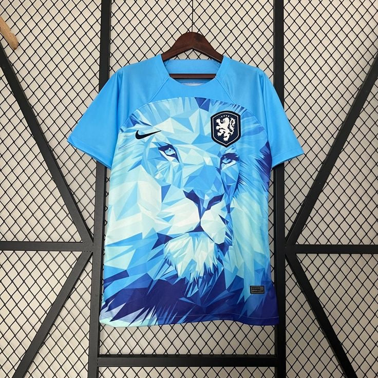 Maillot 2024 Pays-Bas Édition spéciale bleu/blanc Maillot du Monde