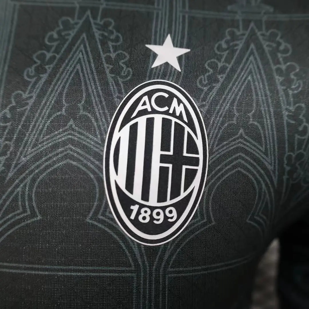 MAILLOT AC MILAN EDITION PLEASURES FOURTH NOIR 2023/2024 - Maillot du Monde
