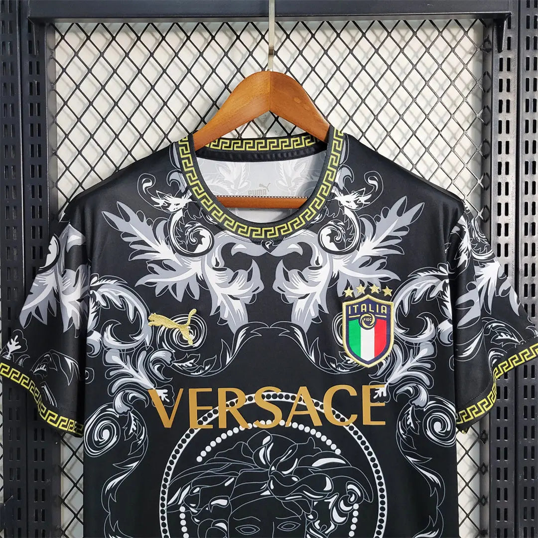 MAILLOT ITALIE CONCEPT EDITION VERSACE NOIR 2023/2024 - Maillot du Monde