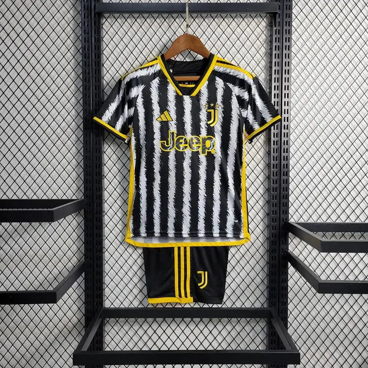 MAILLOT ENFANT JUVENTUS DOMICILE 2023/2024 - Maillot du Monde