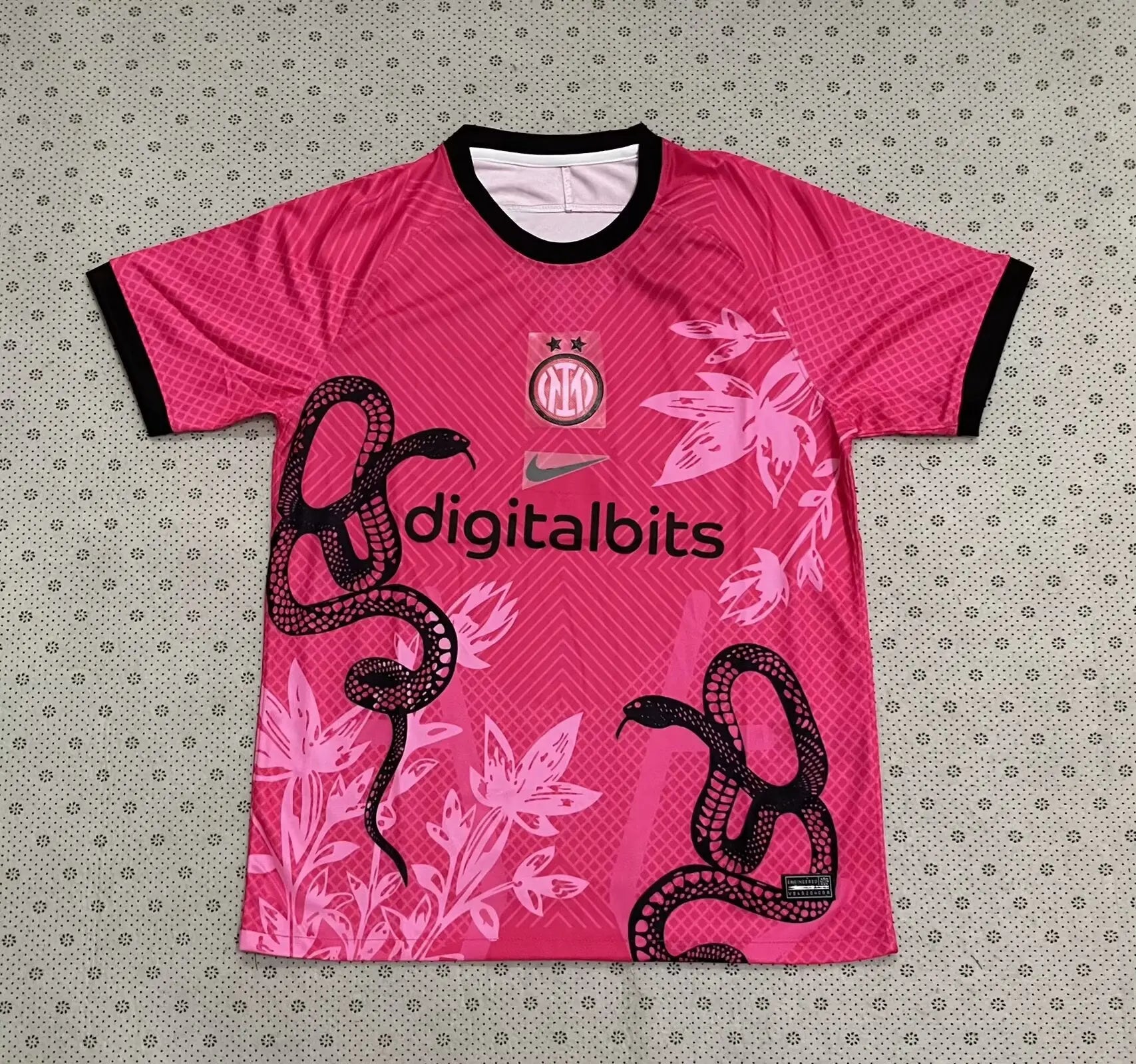 Maillot inter milan Rose/Noir KaliFoot