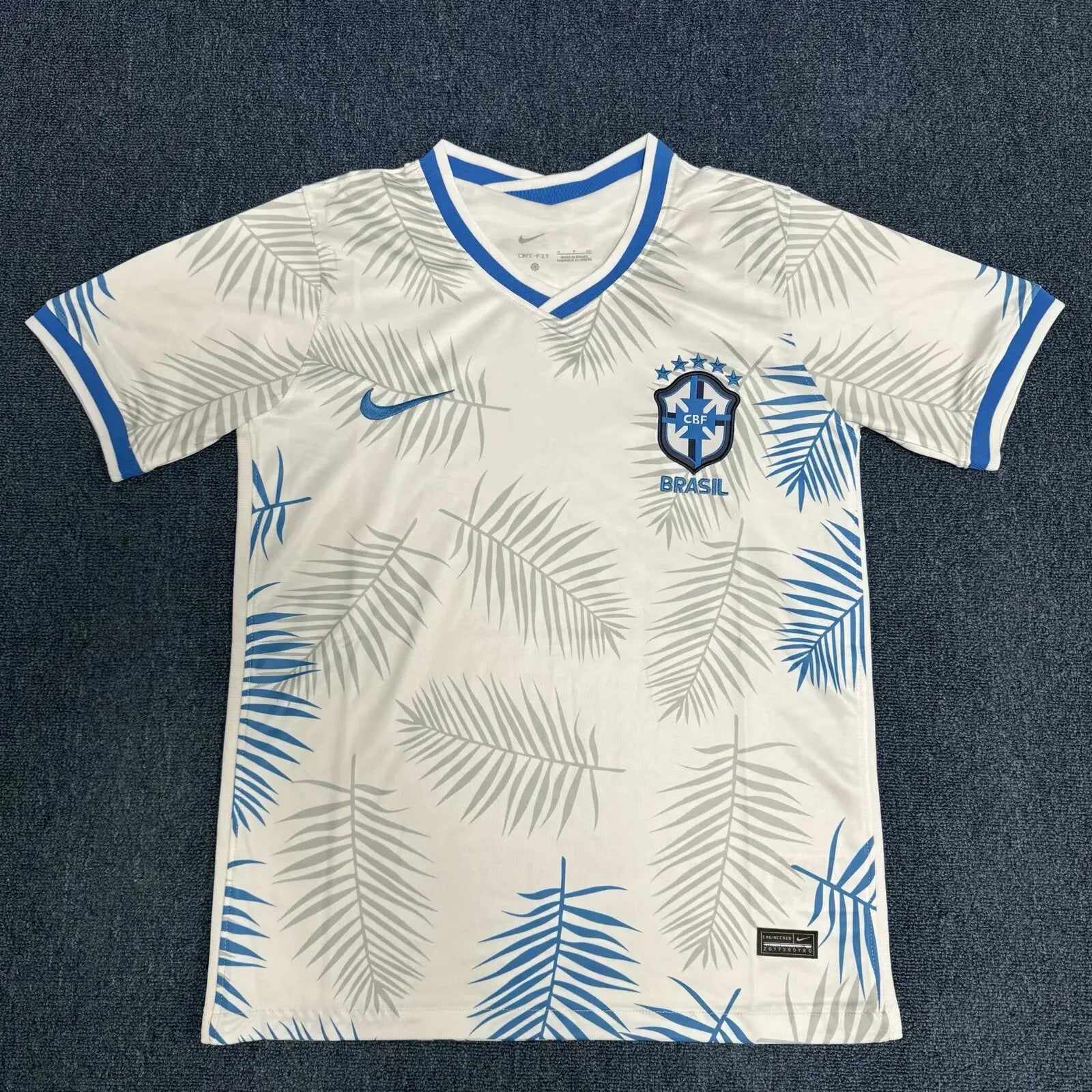 Maillot Brésil Blanc/Bleu 23-24 - Maillot du Monde