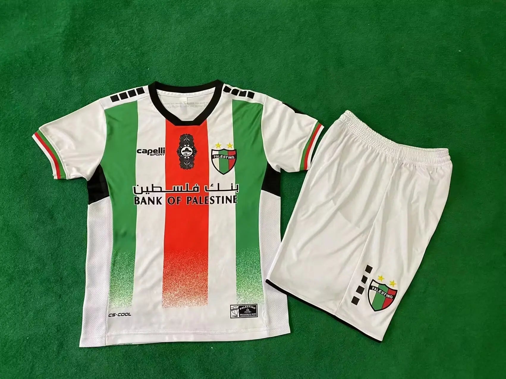 24/25 Ensemble Enfant PALESTINE SPÉCIALE Blanc - Maillot du Monde