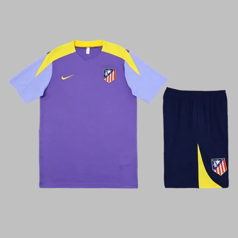 24/25 Ensemble d’échauffement ATLÉTICO MADRID Violet/Jaune/Noir - Maillot du Monde