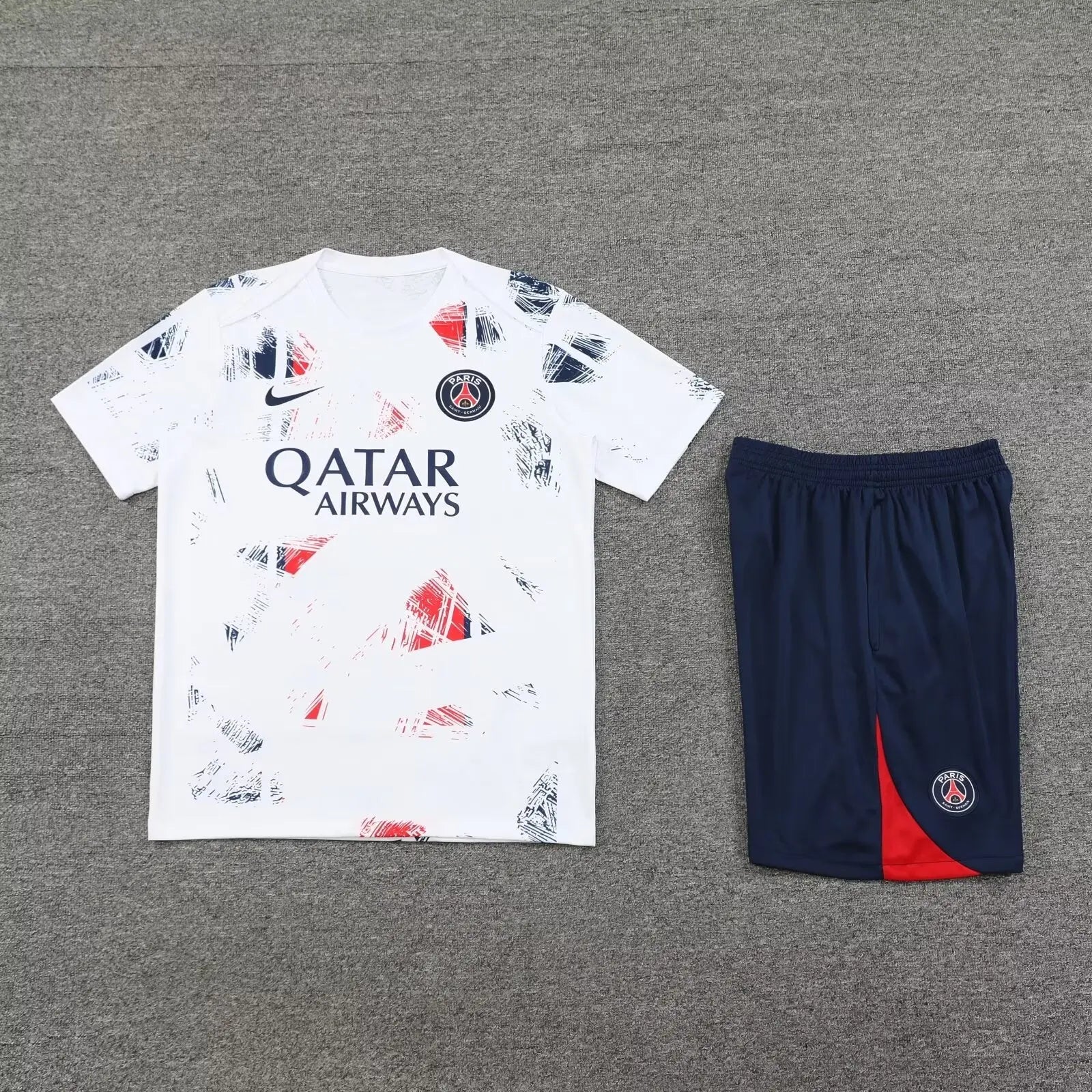 24/25 Ensemble PSG Blanc Maillot du Monde