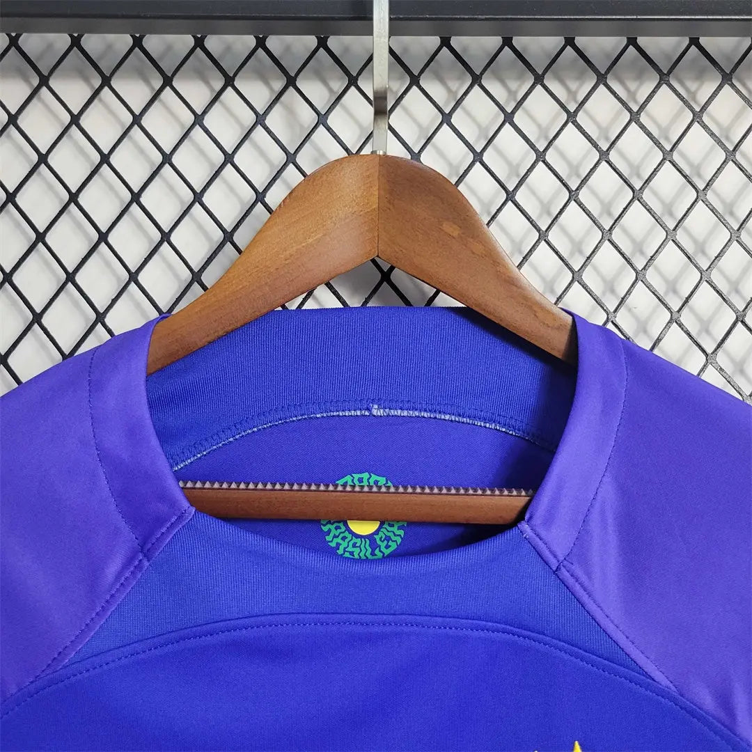 MAILLOT BRÉSIL EXTÉRIEUR 2022 VERSION MANCHES LONGUES - Maillot du Monde