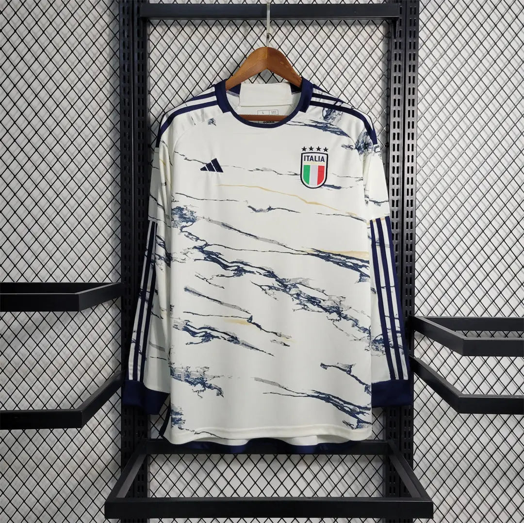 MAILLOT ITALIE EXTÉRIEUR 2023 VERSION MANCHES LONGUES - Maillot du Monde