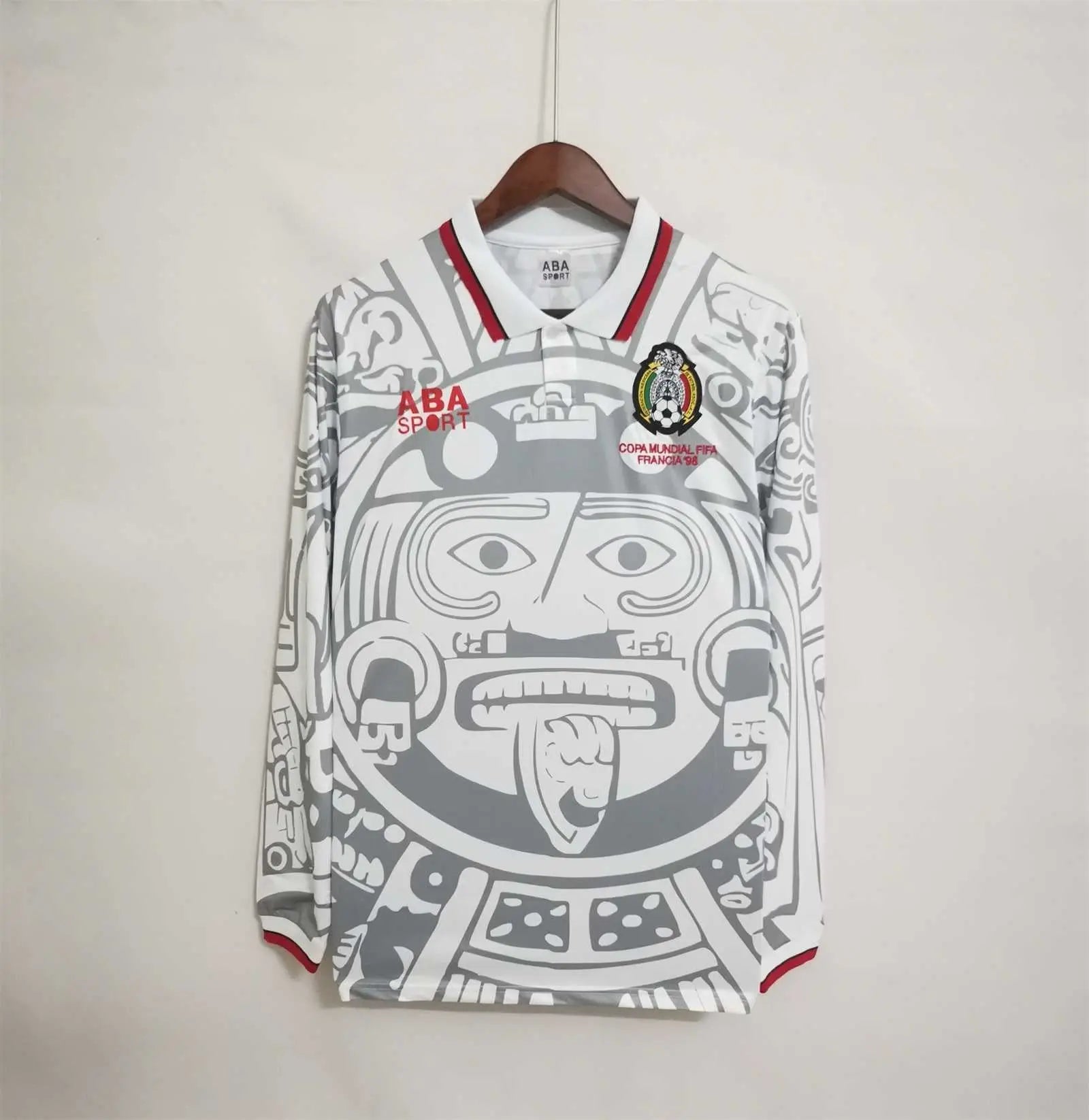 MAILLOT MEXIQUE EXTÉRIEUR 1998 VERSION MANCHES LONGUES - Maillot du Monde
