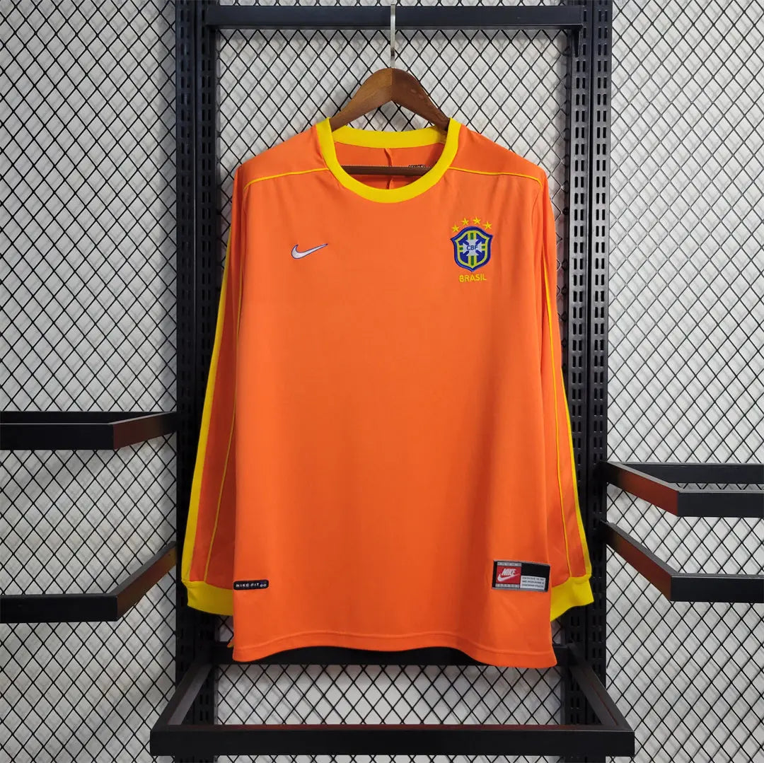 MAILLOT BRÉSIL 1998 VERSION MANCHES LONGUES - Maillot du Monde