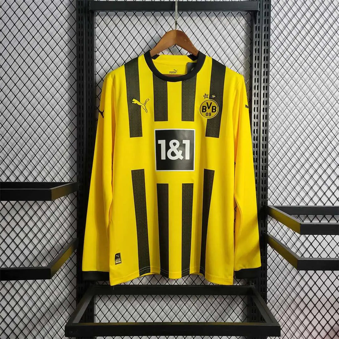 MAILLOT DORTMUND DOMICILE 2022/2023 VERSION MANCHES LONGUES - Maillot du Monde
