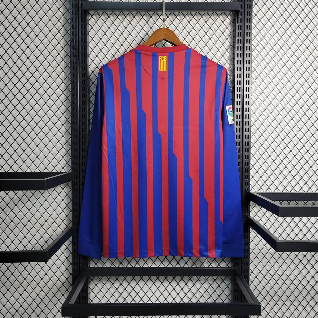 MAILLOT BARCELONE DOMICILE 2011/2012 VERSION MANCHES LONGUES - Maillot du Monde