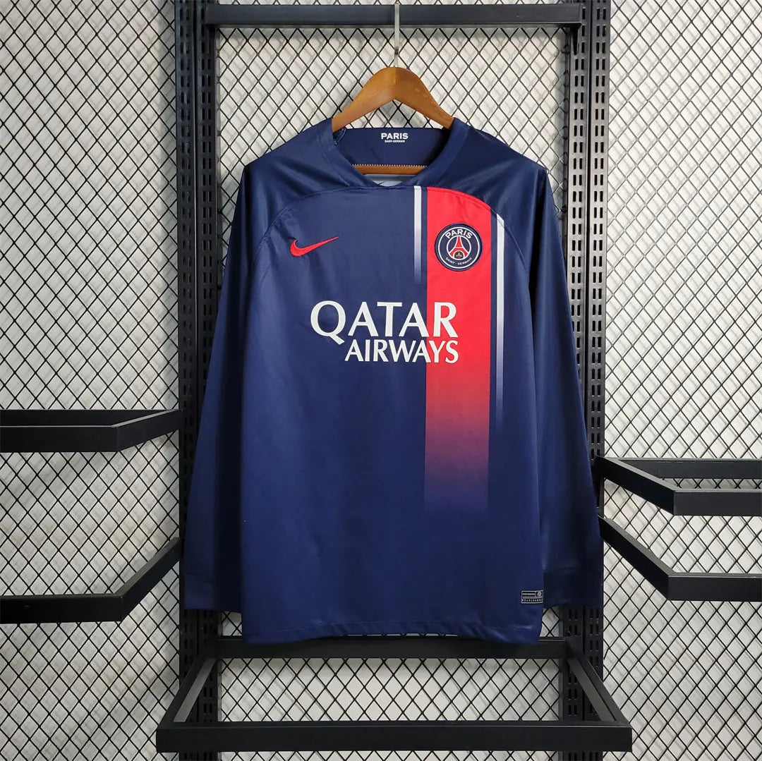MAILLOT PSG DOMICILE 2023/2024 VERSION MANCHES LONGUES - Maillot du Monde