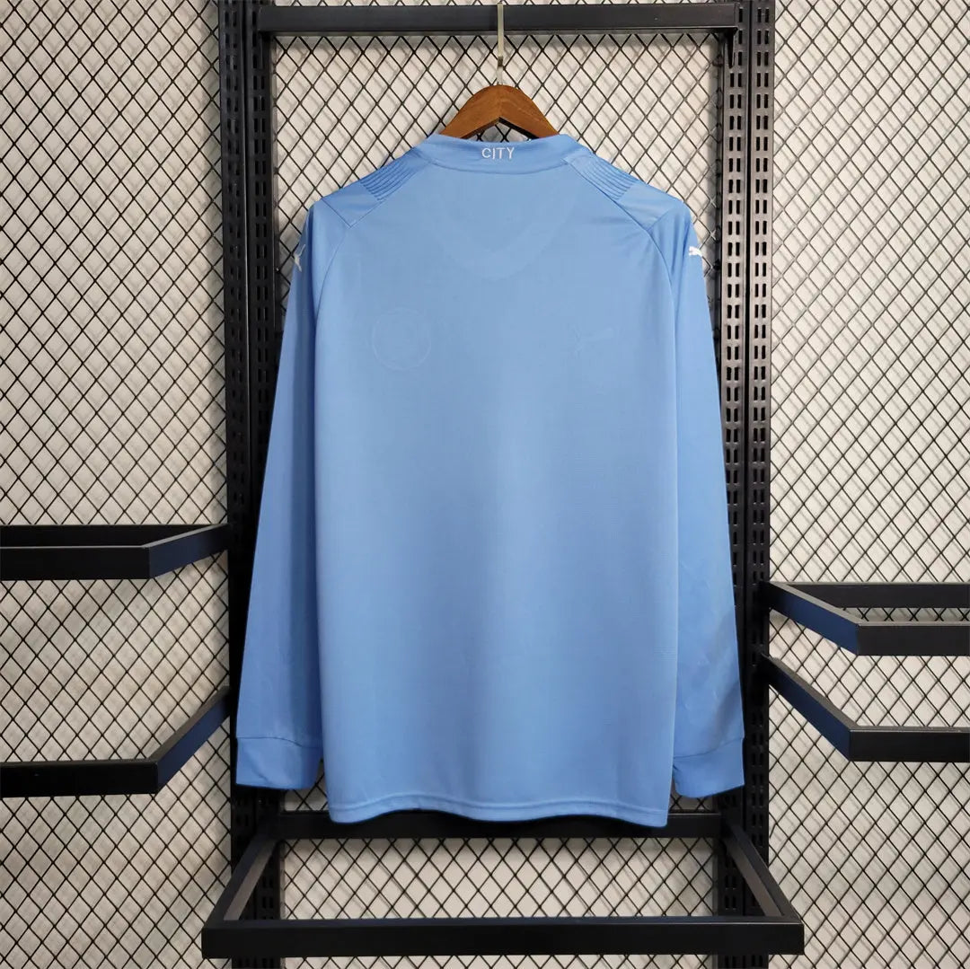 MAILLOT MANCHESTER CITY DOMICILE 2023/2024 VERSION MANCHES LONGUES - Maillot du Monde