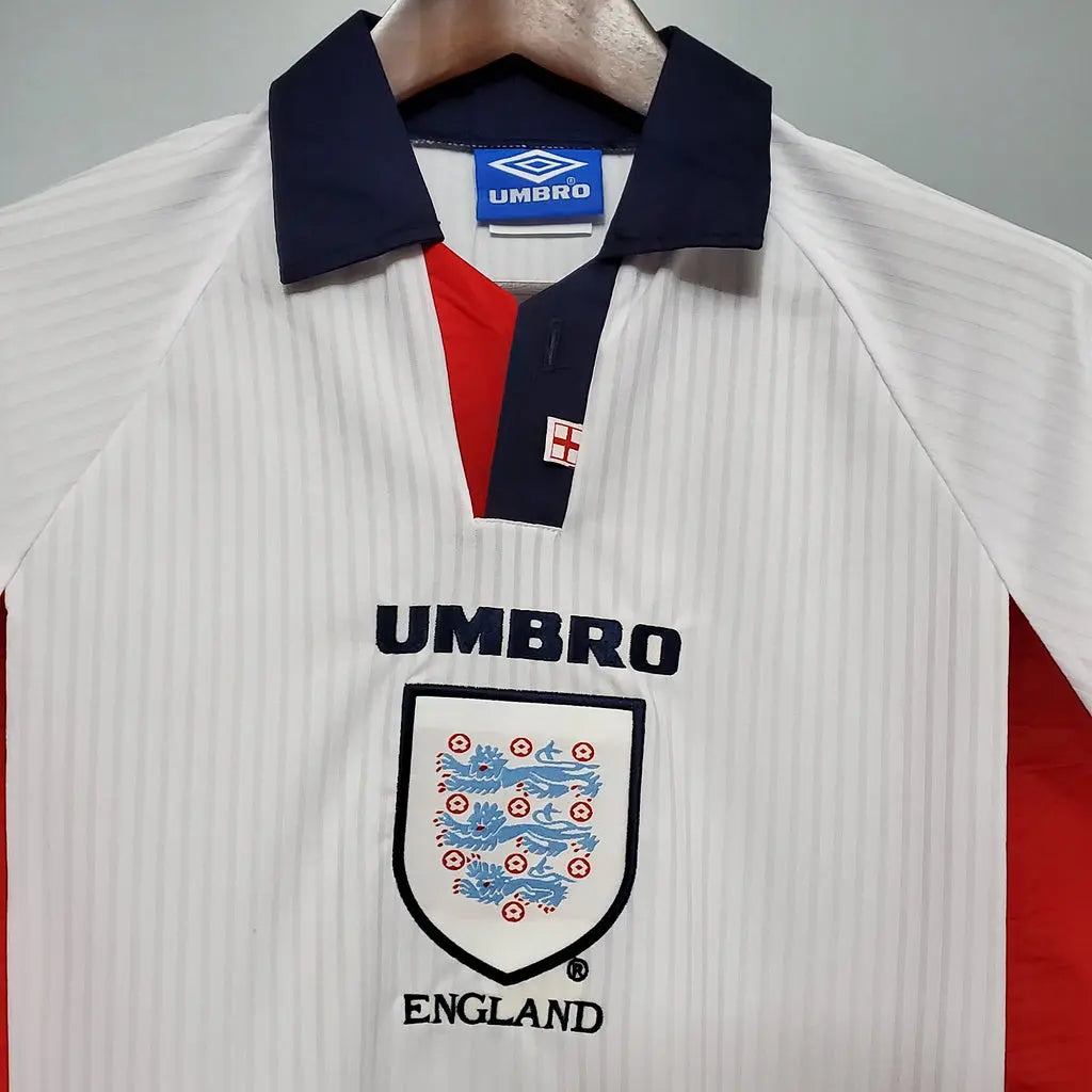 MAILLOT ANGLETERRE DOMICILE 1998 VERSION MANCHES LONGUES - Maillot du Monde