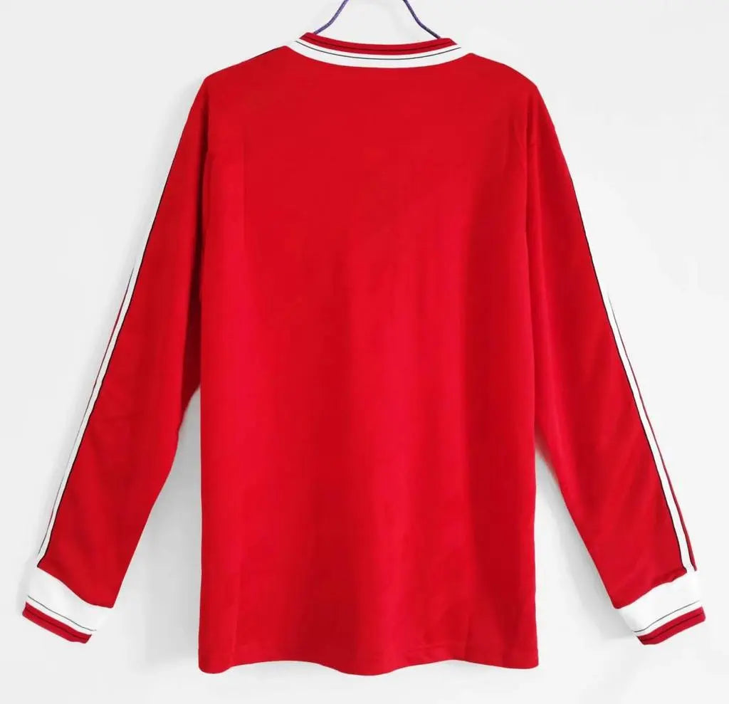 MAILLOT RÉTRO MANCHESTER UNITED DOMICILE 1986/1988 VERSION MANCHES LONGUES - Maillot du Monde