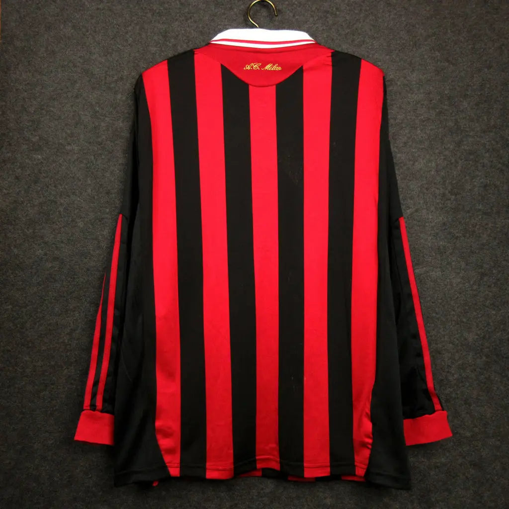 MAILLOT RETRO AC MILAN DOMICILE 2009/2010 VERSION MANCHES LONGUES - Maillot du Monde