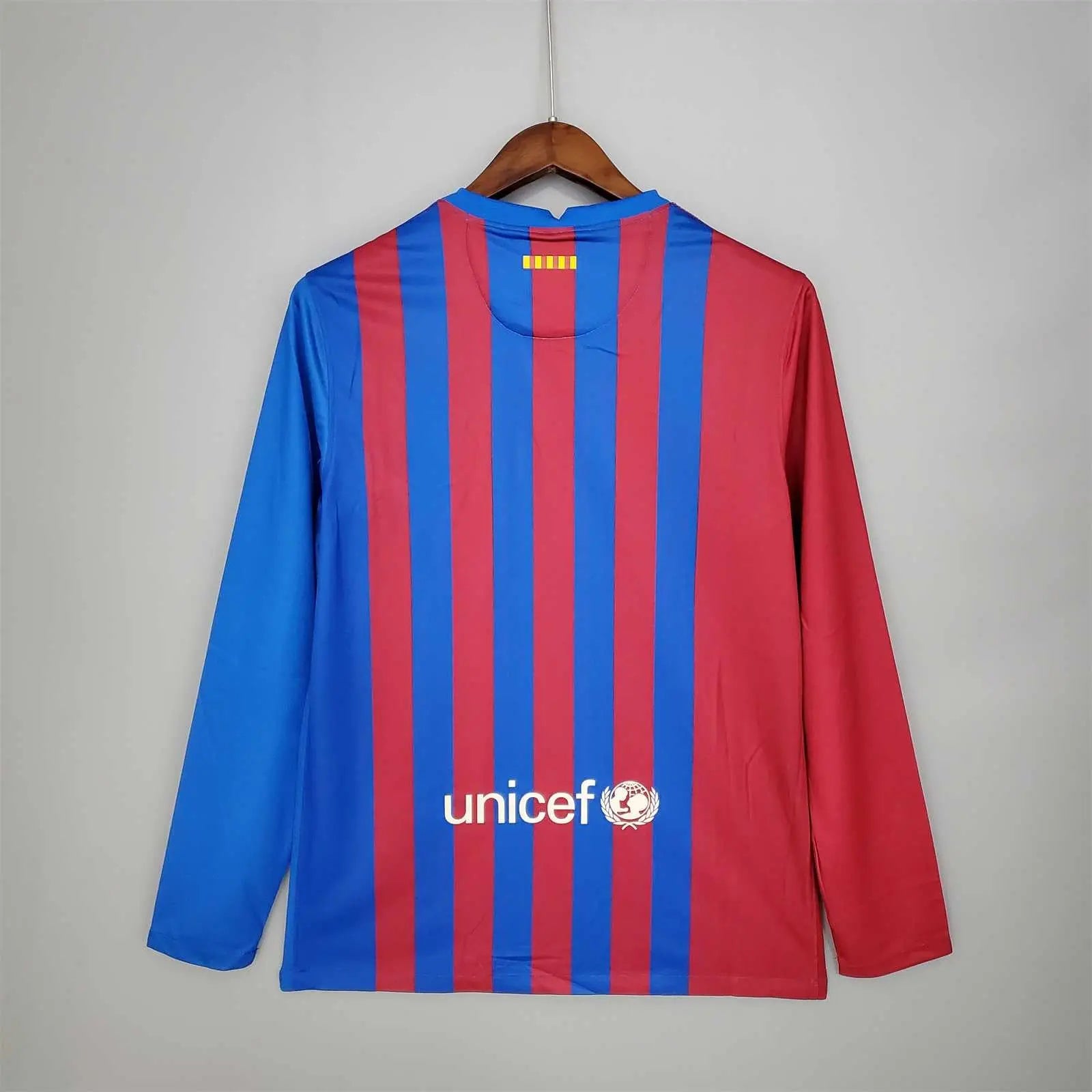 MAILLOT BARCELONE DOMICILE 2021/2022 VERSION MANCHES LONGUES - Maillot du Monde