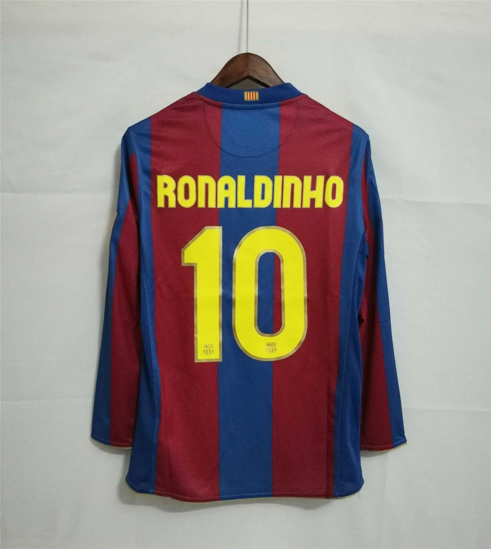 MAILLOT BARCELONE DOMICILE 2007/2008 VERSION MANCHES LONGUES - Maillot du Monde