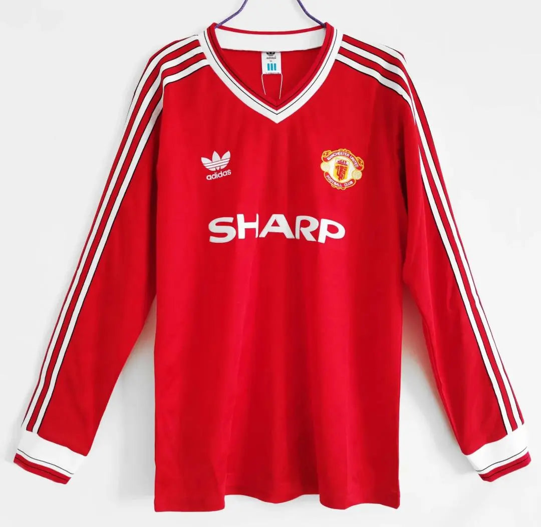 MAILLOT MANCHESTER UNITED 1986/1988 VERSION MANCHES LONGUES - Maillot du Monde