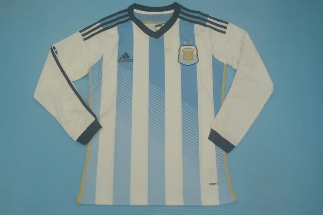 MAILLOT ARGENTINE DOMICILE 2014  VERSION MANCHES LONGUES - Maillot du Monde