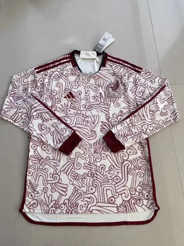 MAILLOT MEXIQUE EXTÉRIEUR 2022 VERSION MANCHES LONGUES - Maillot du Monde