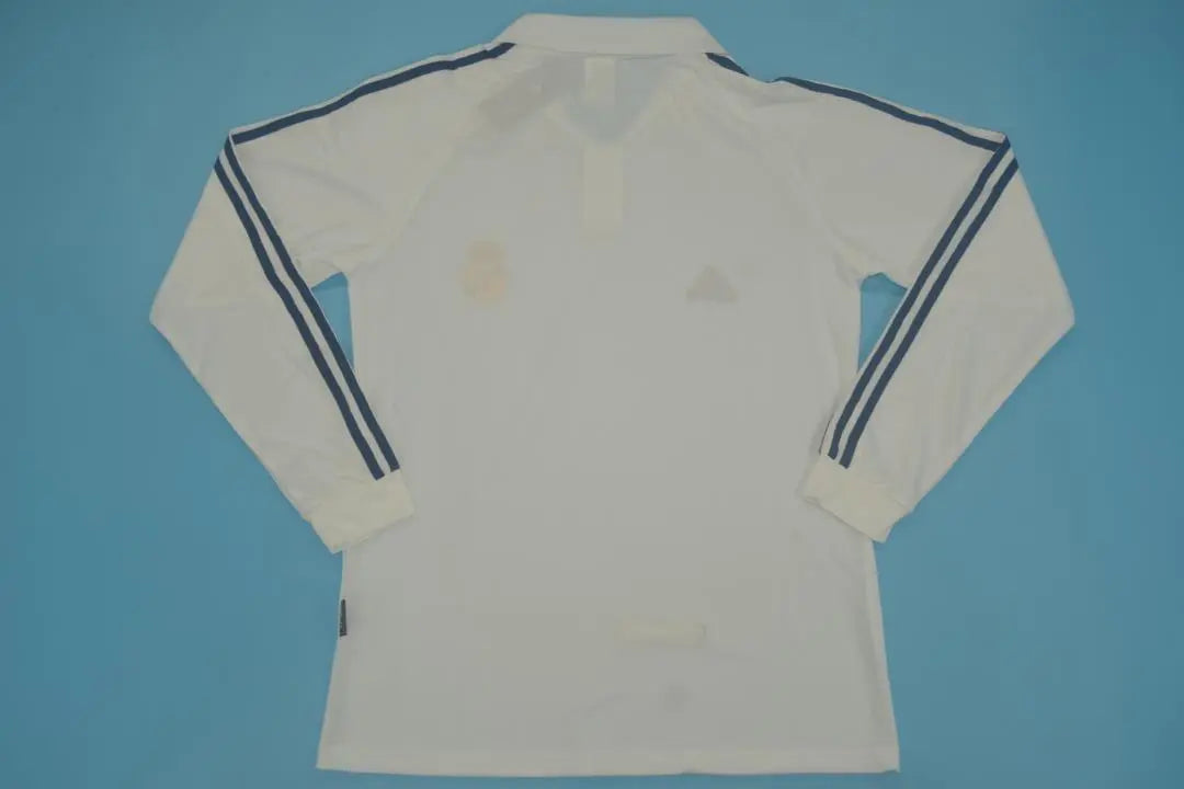 MAILLOT REAL MADRID DOMICILE 2001 VERSION MANCHES LONGUES - Maillot du Monde