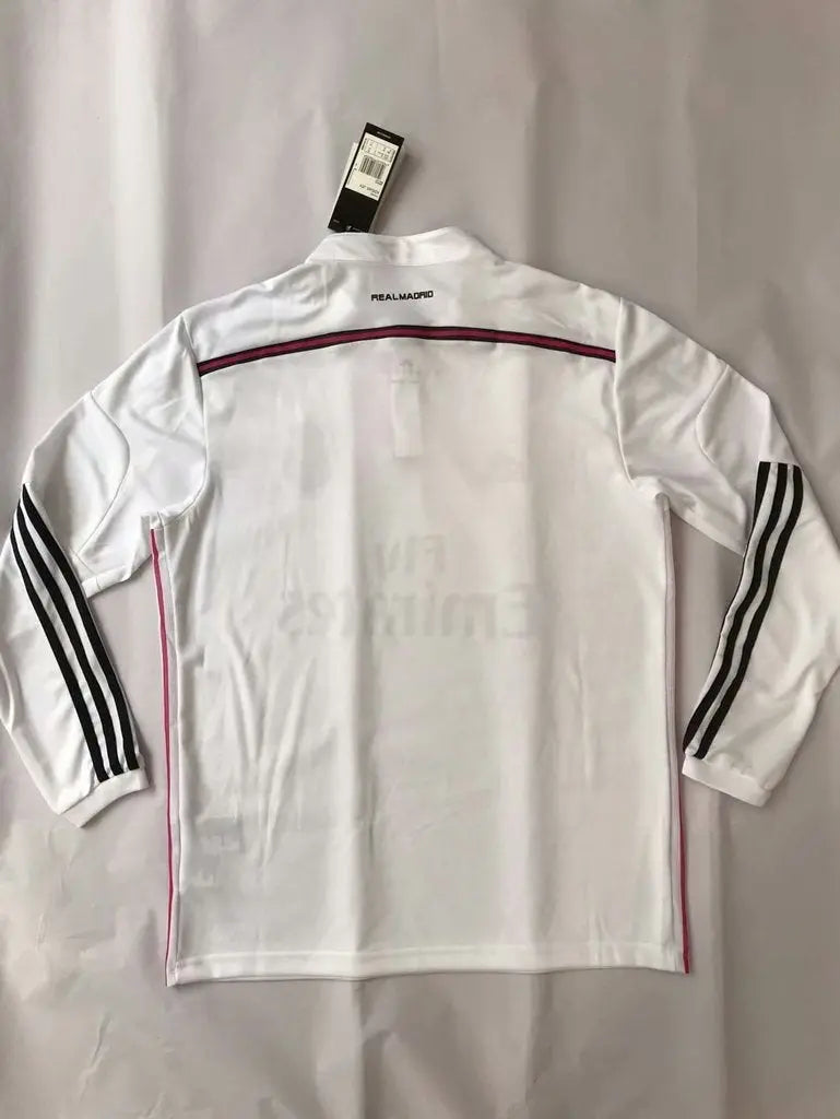 MAILLOT RETRO REAL MADRID DOMICILE 2014/2015 VERSION MANCHES LONGUES - Maillot du Monde