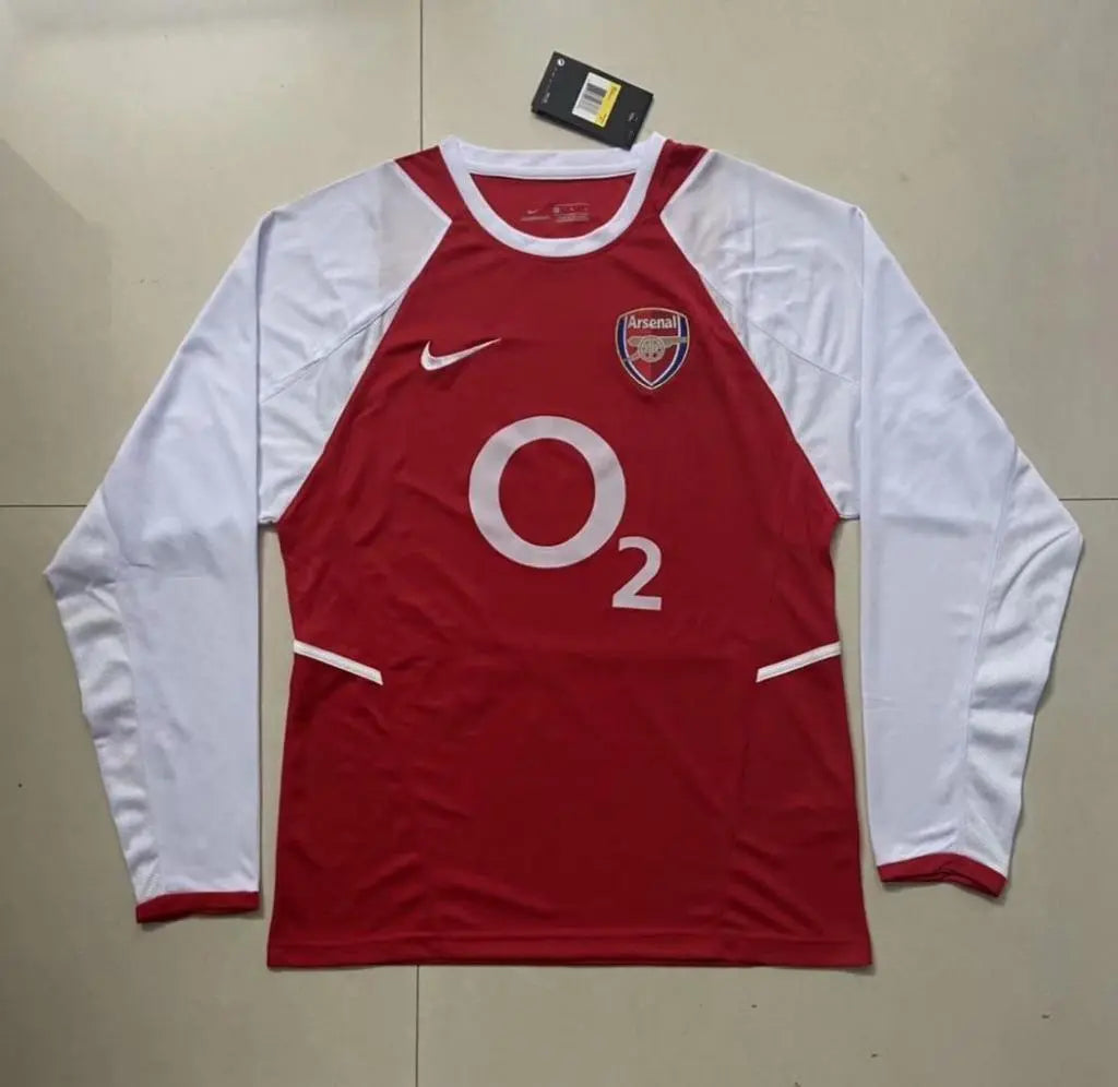 MAILLOT ARSENAL DOMICILE 2002/2004 VERSION MANCHES LONGUES - Maillot du Monde