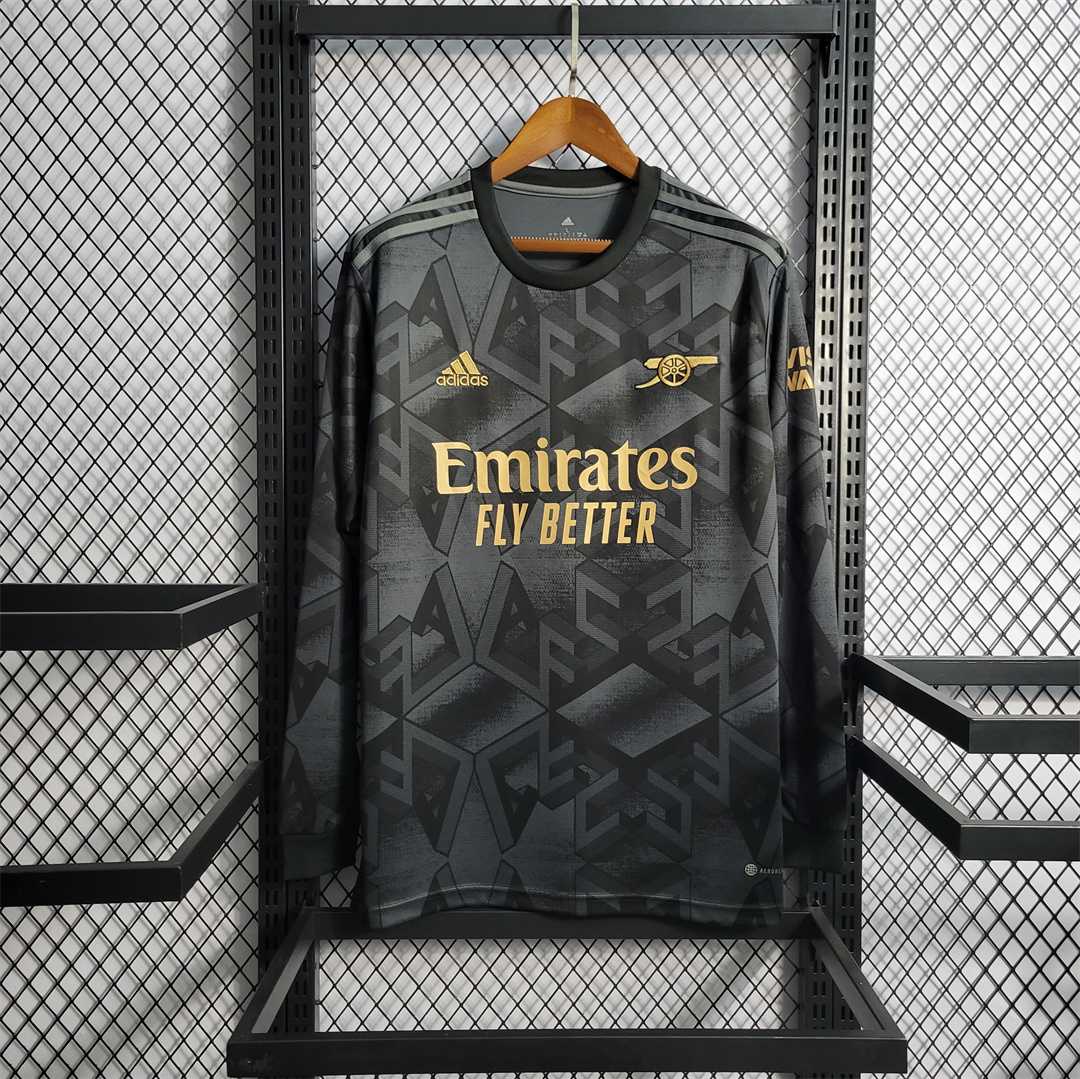 MAILLOT ARSENAL EXTÉRIEUR 2022/2023 VERSION MANCHES LONGUES - Maillot du Monde