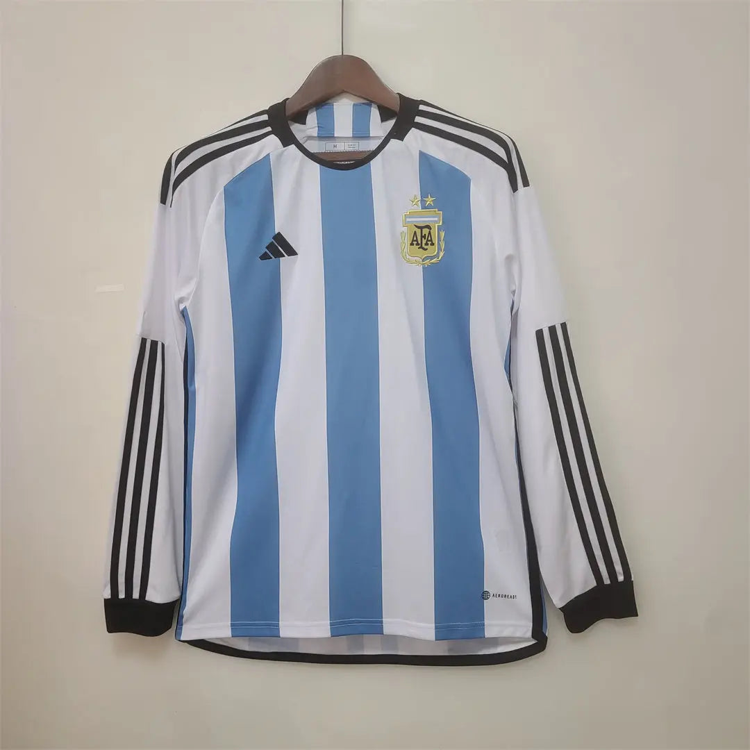 MAILLOT ARGENTINE DOMICILE 2022 VERSION MANCHES LONGUES - Maillot du Monde