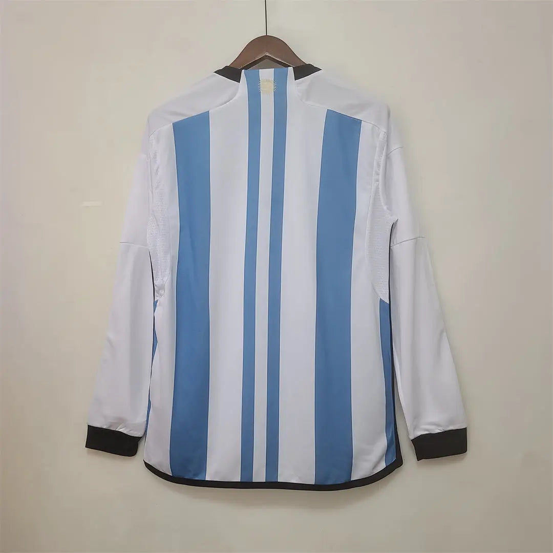 MAILLOT ARGENTINE DOMICILE 2022 VERSION MANCHES LONGUES - Maillot du Monde