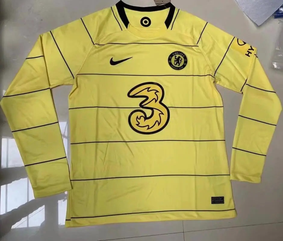 MAILLOT CHELSEA EXTÉRIEUR 2021/2022 VERSION MANCHES LONGUES - Maillot du Monde