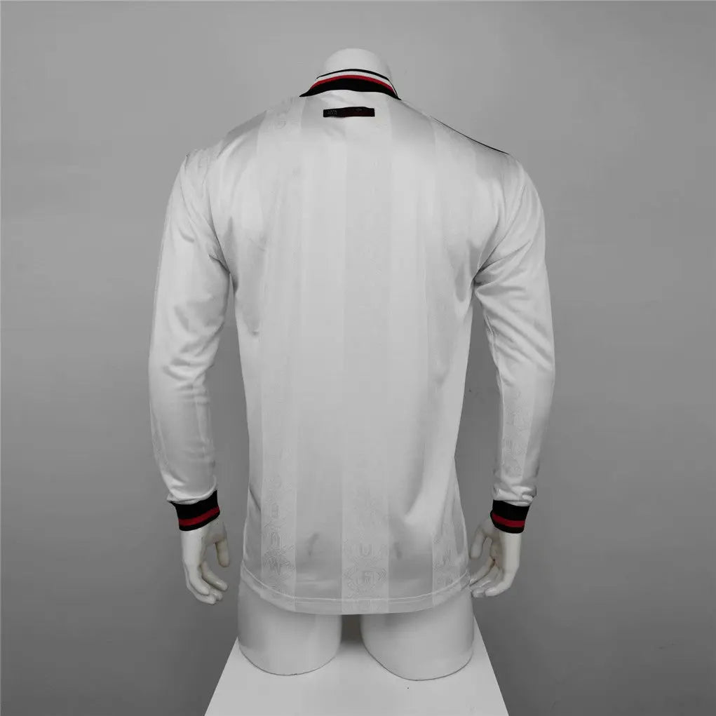 MAILLOT MANCHESTER UNITED EXTÉRIEUR 1998/1999 VERSION MANCHES LONGUES - Maillot du Monde