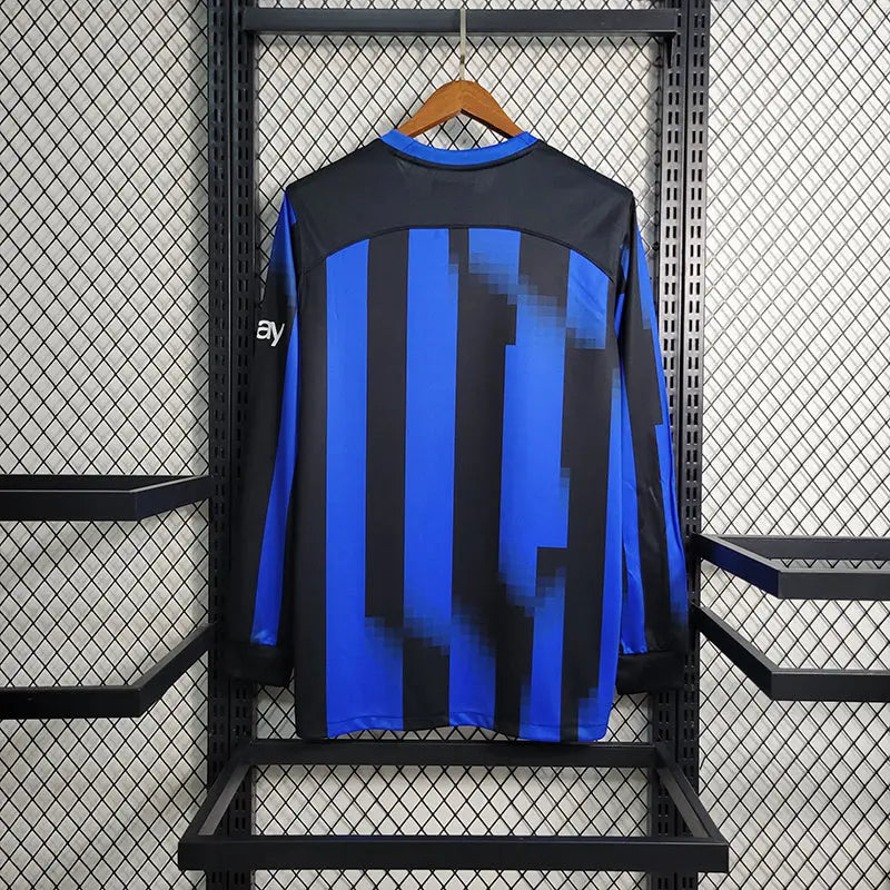 MAILLOT INTER MILAN DOMICILE 2023/2024 VERSION MANCHES LONGUES - Maillot du Monde