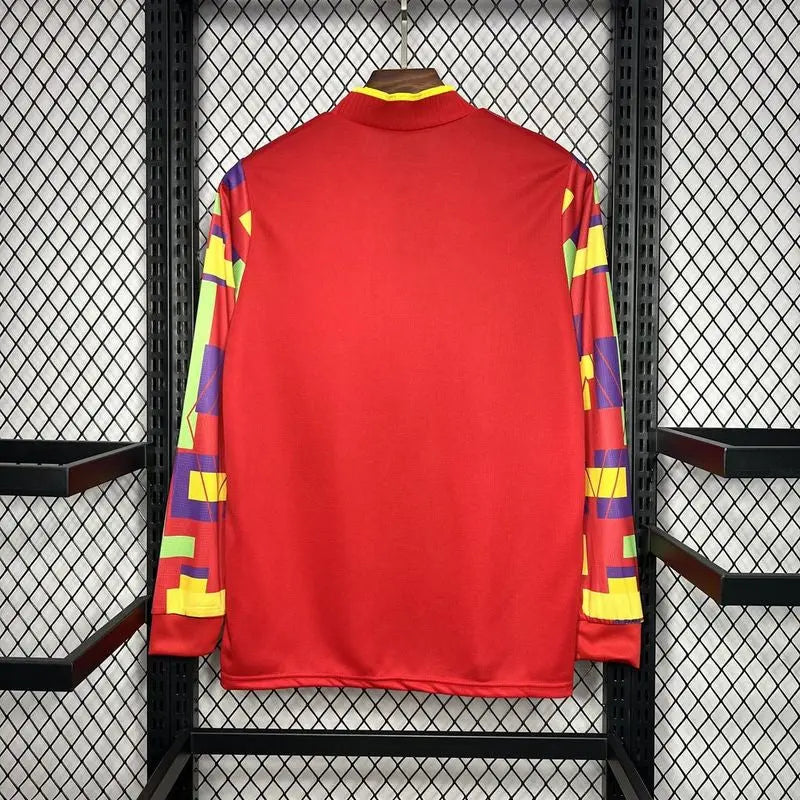 MAILLOT ANGLETERRE DOMICILE 1995/1996  VERSION MANCHES LONGUES - Maillot du Monde