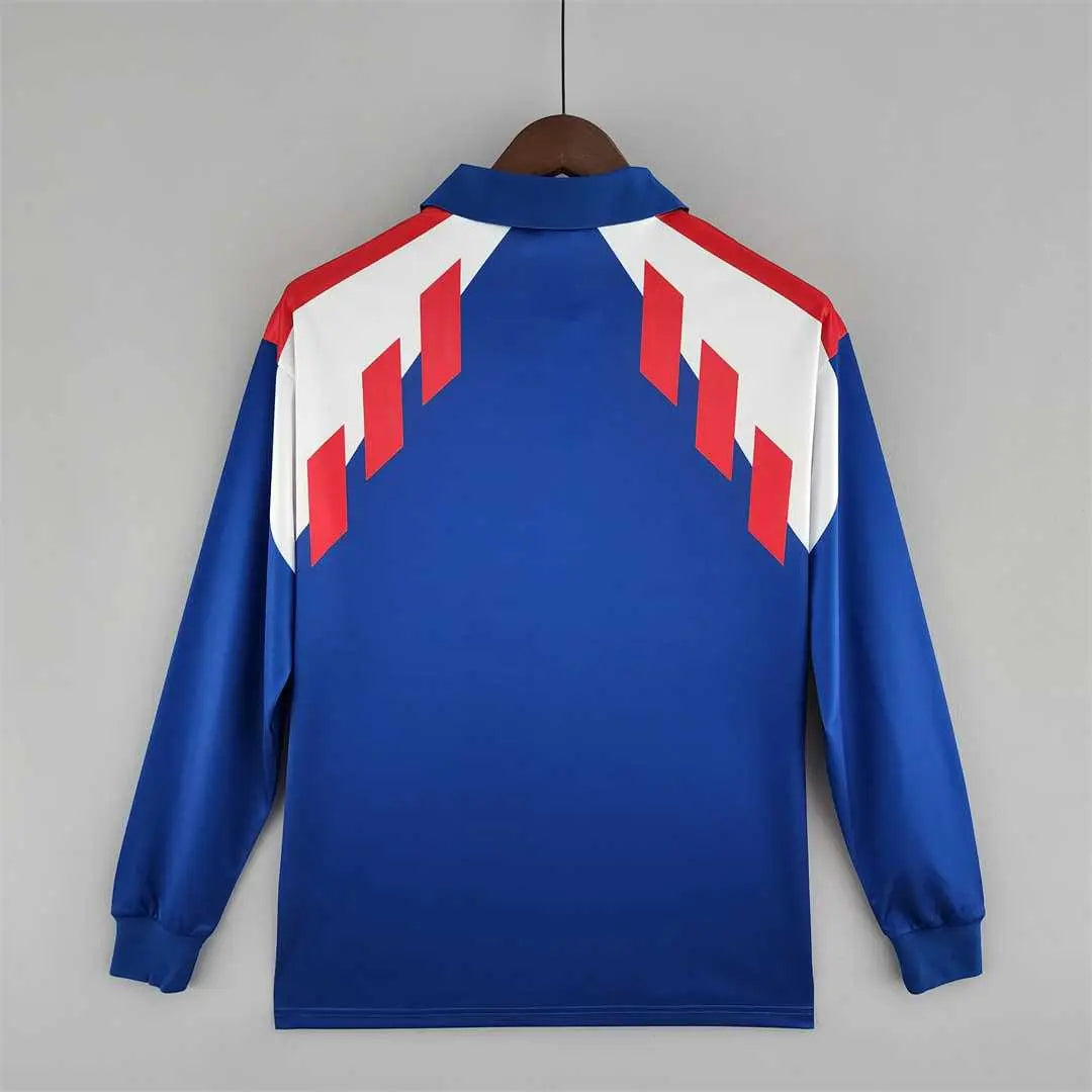 MAILLOT FRANCE DOMICILE 1988/1990 VERSION MANCHES LONGUES - Maillot du Monde
