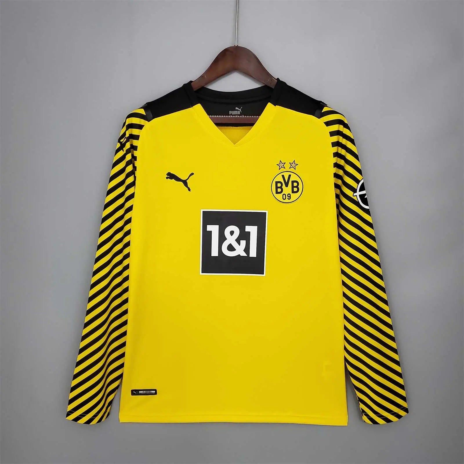 MAILLOT DORTMUND DOMICILE 2021/2022 VERSION MANCHES LONGUES - Maillot du Monde