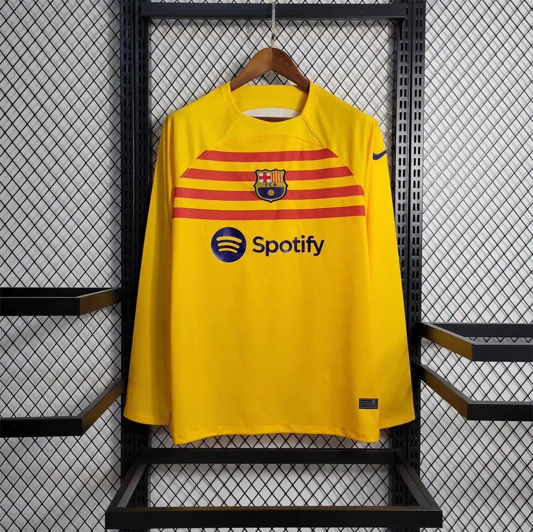 MAILLOT BARCELONE 2022/2023  VERSION MANCHES LONGUES - Maillot du Monde
